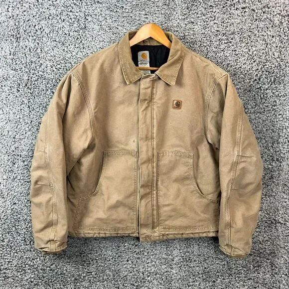【m】Carhartt トラディショナルジャケット J22 SDL 2XL 00's Carhartt Traditional Jacket J22 Moss Green MADE IN USA